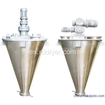 Mezclador vertical de doble tornillo con varilla agitadora de estructura helicoidal